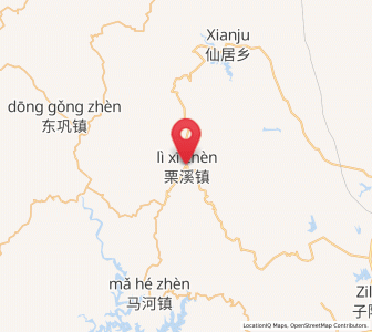 Map of Lixi, Hubei