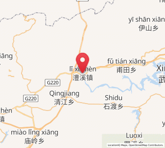 Map of Lixi, Jiangxi