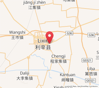 Map of Lixin Chengguanzhen, Anhui
