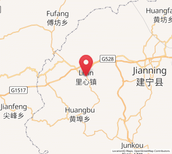 Map of Lixin, Fujian
