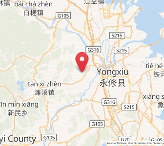Map of Lixin, Jiangxi