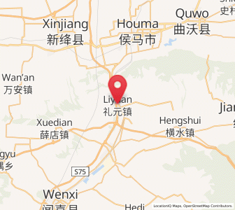Map of Liyuan, Shanxi