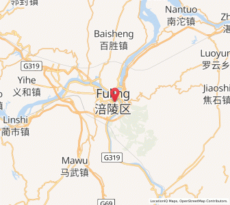 Map of Lizhi, Chongqing