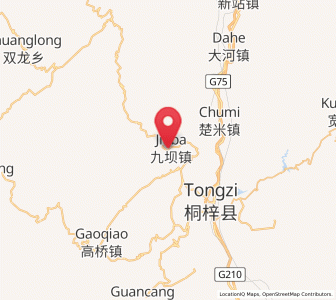Map of Liziba, Guizhou