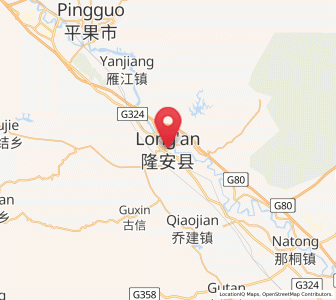 Map of Long’an, Guangxi