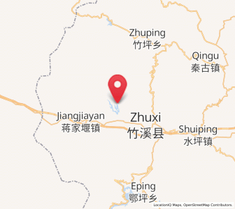 Map of Longba, Hubei