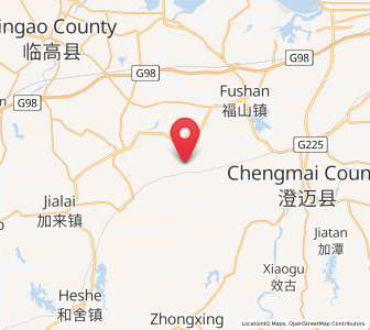 Map of Longbo, Hainan