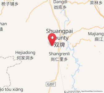 Map of Longbo, Hunan