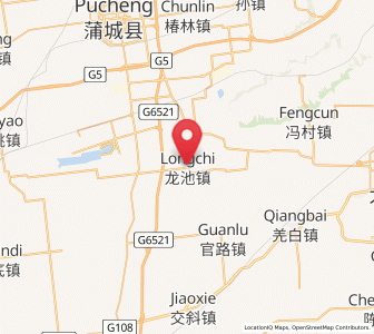 Map of Longchi, Shaanxi