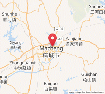 Map of Longchiqiao, Hubei