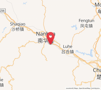 Map of Longchuan, Yunnan