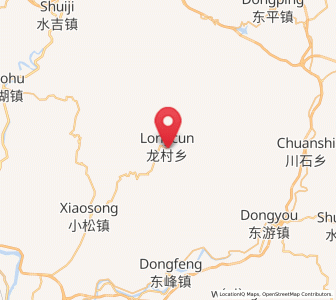 Map of Longcun, Fujian
