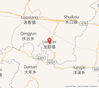 Map of Long’e, Guizhou