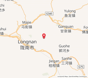 Map of Longfeng, Gansu