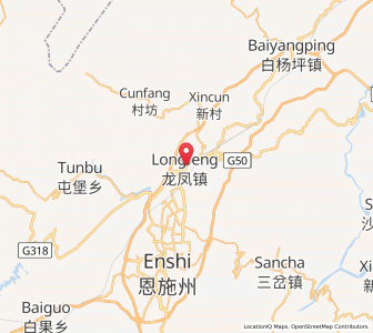 Map of Longfeng, Hubei