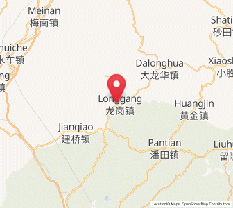 Map of Longgang, Guangdong