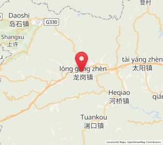 Map of Longgang, Zhejiang