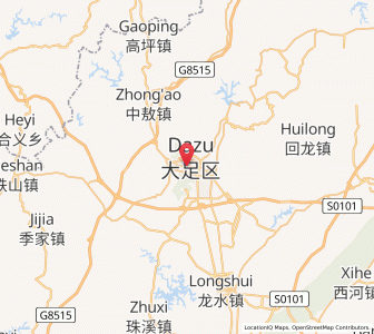 Map of Longgang, Chongqing