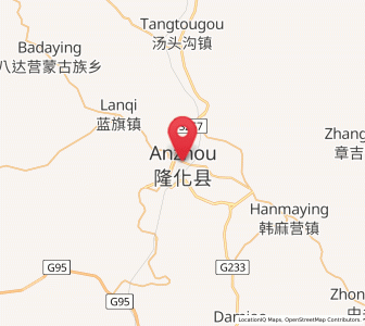 Map of Longhua, Hebei