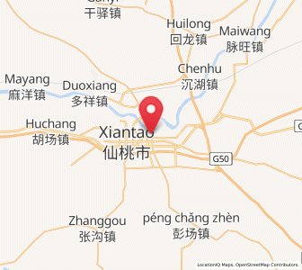 Map of Longhuashan, Hubei