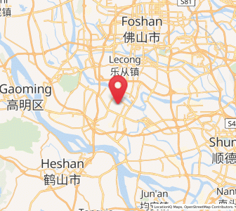 Map of Longjiang, Guangdong