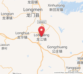 Map of Longjiang, Guangdong