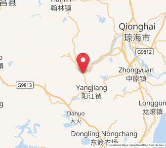 Map of Longjiang, Hainan