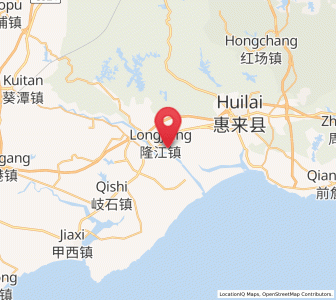 Map of Longjiang, Guangdong