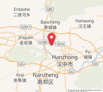 Map of Longjiang, Shaanxi