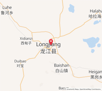 Map of Longjiang, Heilongjiang