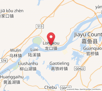Map of Longkou, Hubei