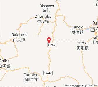 Map of Longlin, Gansu