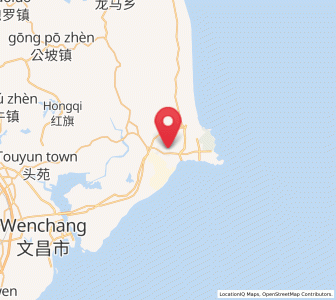 Map of Longlou, Hainan