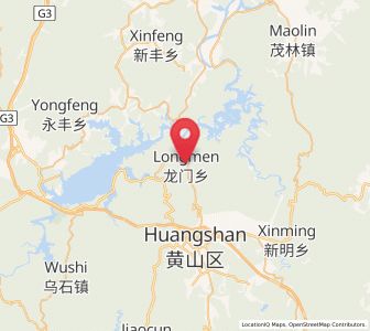 Map of Longmen, Anhui