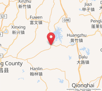 Map of Longmen, Hainan