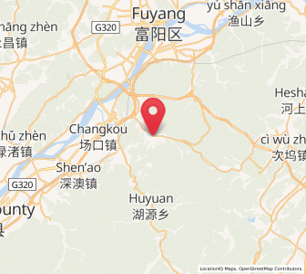 Map of Longmen, Zhejiang