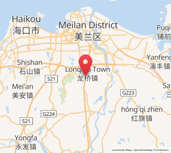 Map of Longqiao, Hainan