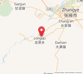 Map of Longqu, Gansu