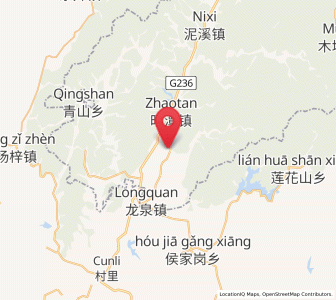 Map of Longquan, Anhui