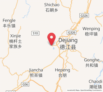 Map of Longquan, Guizhou