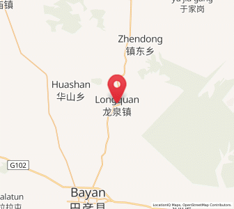 Map of Longquan, Heilongjiang