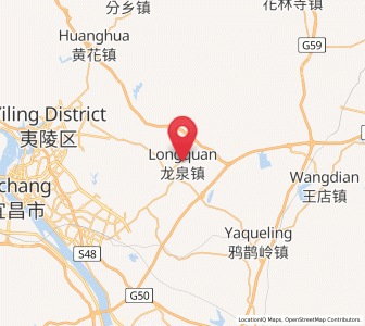 Map of Longquan, Hubei