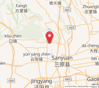 Map of Longquan, Shaanxi