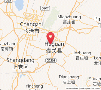 Map of Longquan, Shanxi