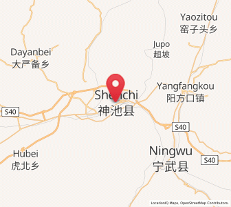 Map of Longquan, Shanxi