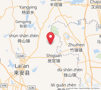 Map of Longshan, Anhui