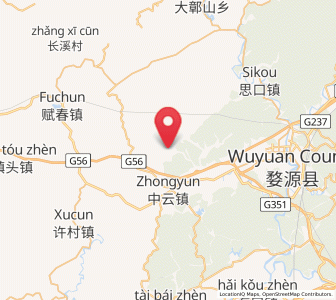 Map of Longshan, Jiangxi