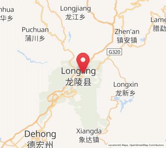 Map of Longshan, Yunnan