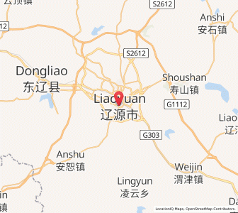 Map of Longshan, Jilin