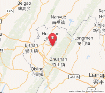 Map of Longsheng, Chongqing